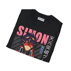 Gurren Lagann Simon Unisex Softstyle T-Shirt - IGZ Clothing 