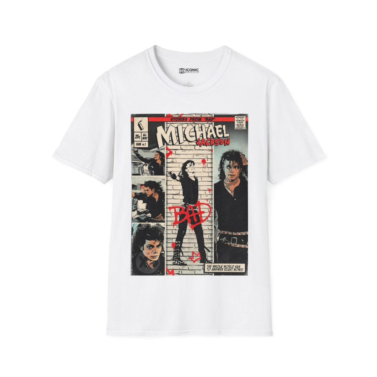 Micheal Jackson Unisex Softstyle T-Shirt - IGZ Clothing 