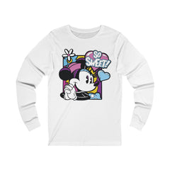 Minny Mouse Unisex Jersey Long Sleeve Tee - IGZ Clothing 