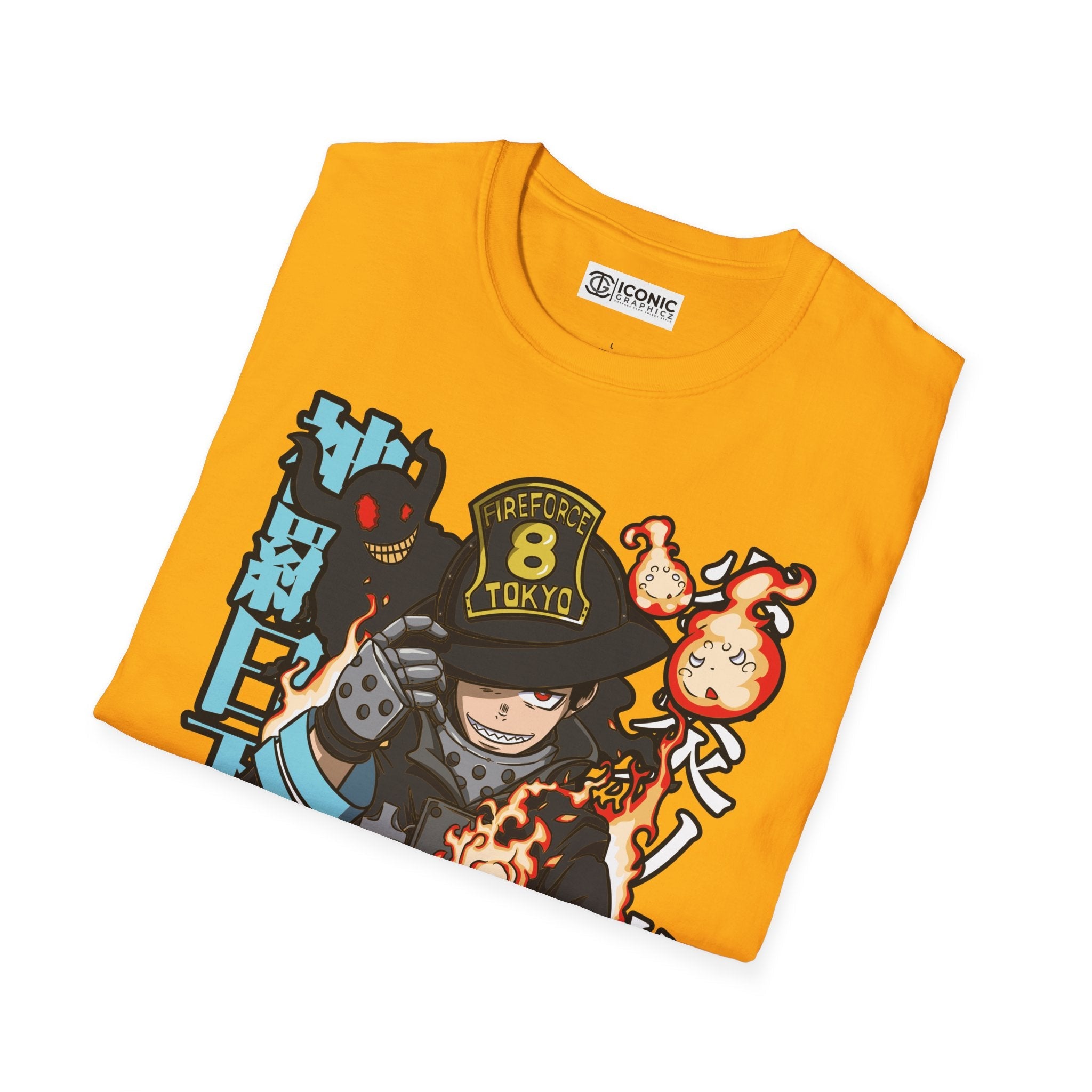 Shinra Fire Forcet T-Shirt Printify