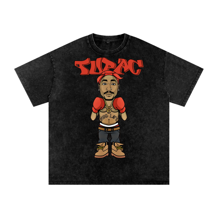 Tupac Shakur Acid Wash Oversize T-Shirt