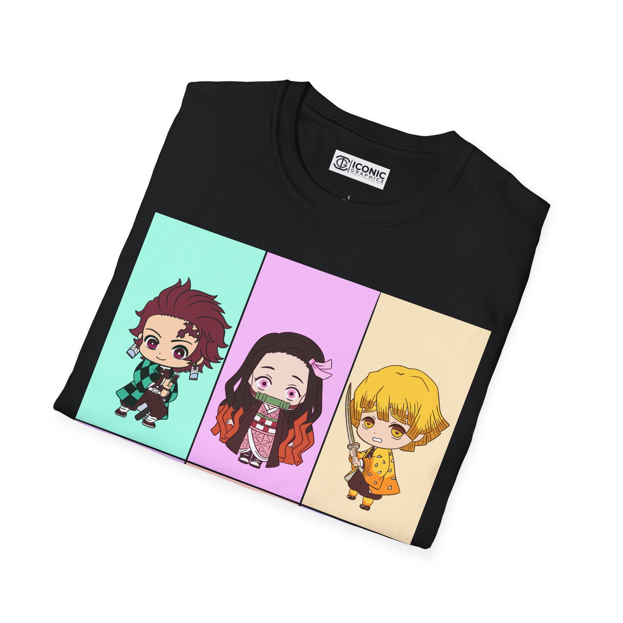 Cute Demon Slayers Unisex Softstyle T-Shirt - IGZ Clothing 