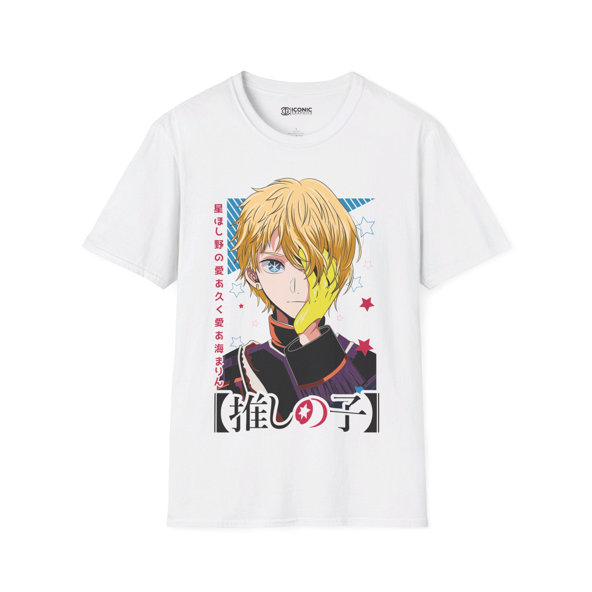 Oshi No Ko Aqua Unisex Softstyle T-Shirt - IGZ Clothing 