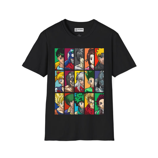 Anime Heros Unisex Softstyle T-Shirt - IGZ Clothing 