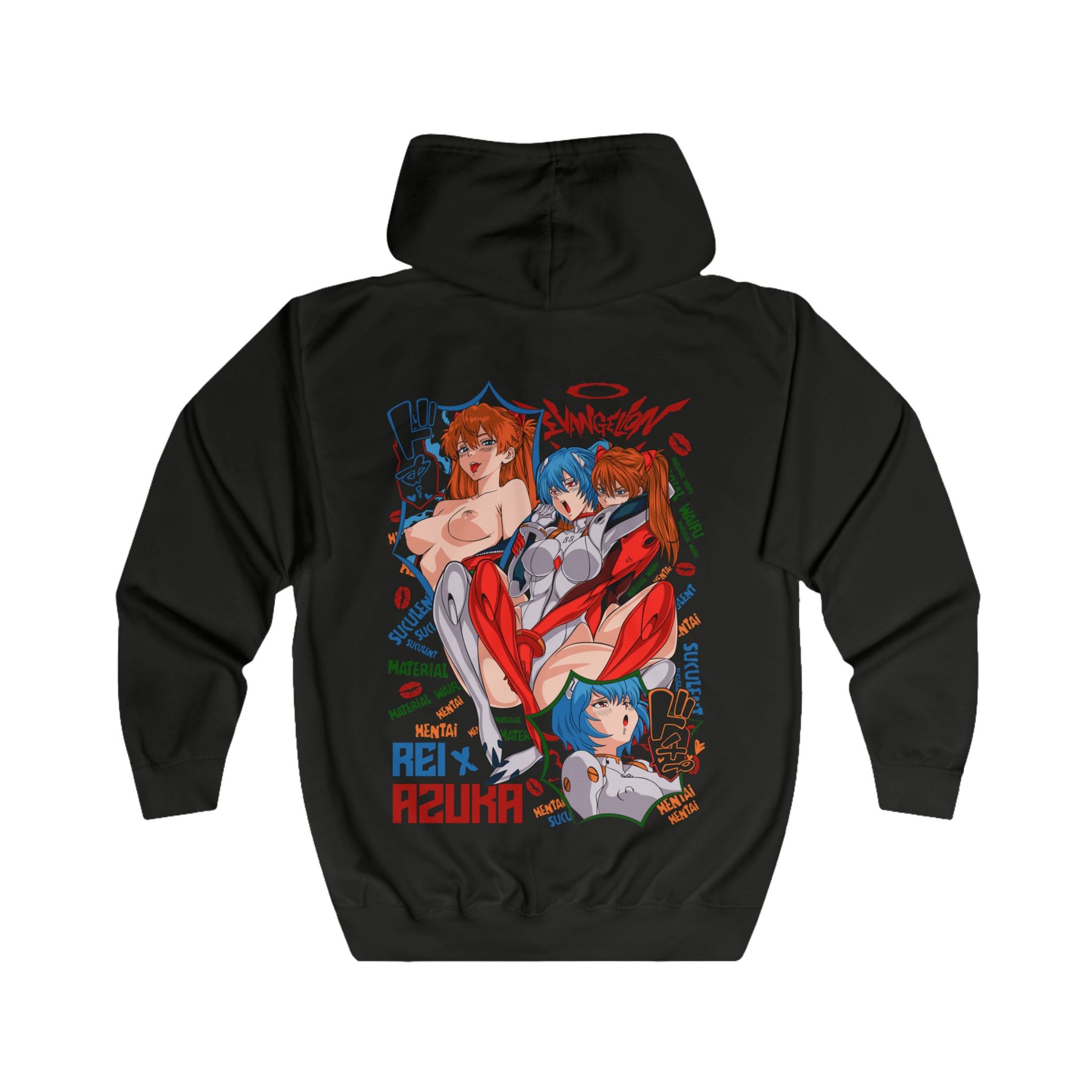 Asuka Evangelion Unisex Full Zip Hoodie