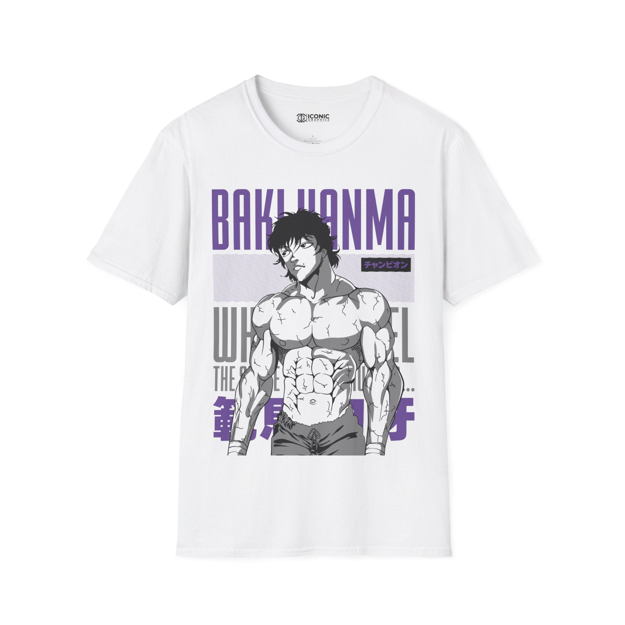 Hanma Baki Unisex Softstyle T-Shirt - IGZ Clothing 