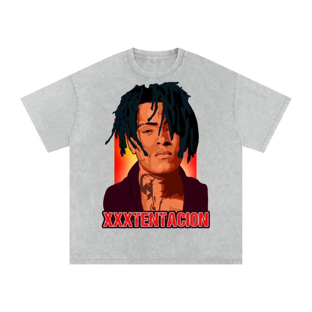 XXXTENTACION Acid Wash Oversize T-Shirt