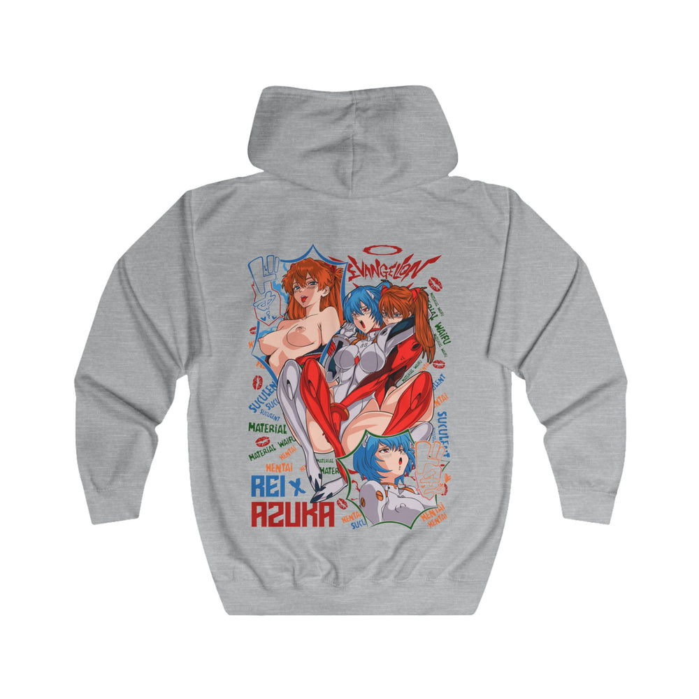 Asuka Evangelion Unisex Full Zip Hoodie