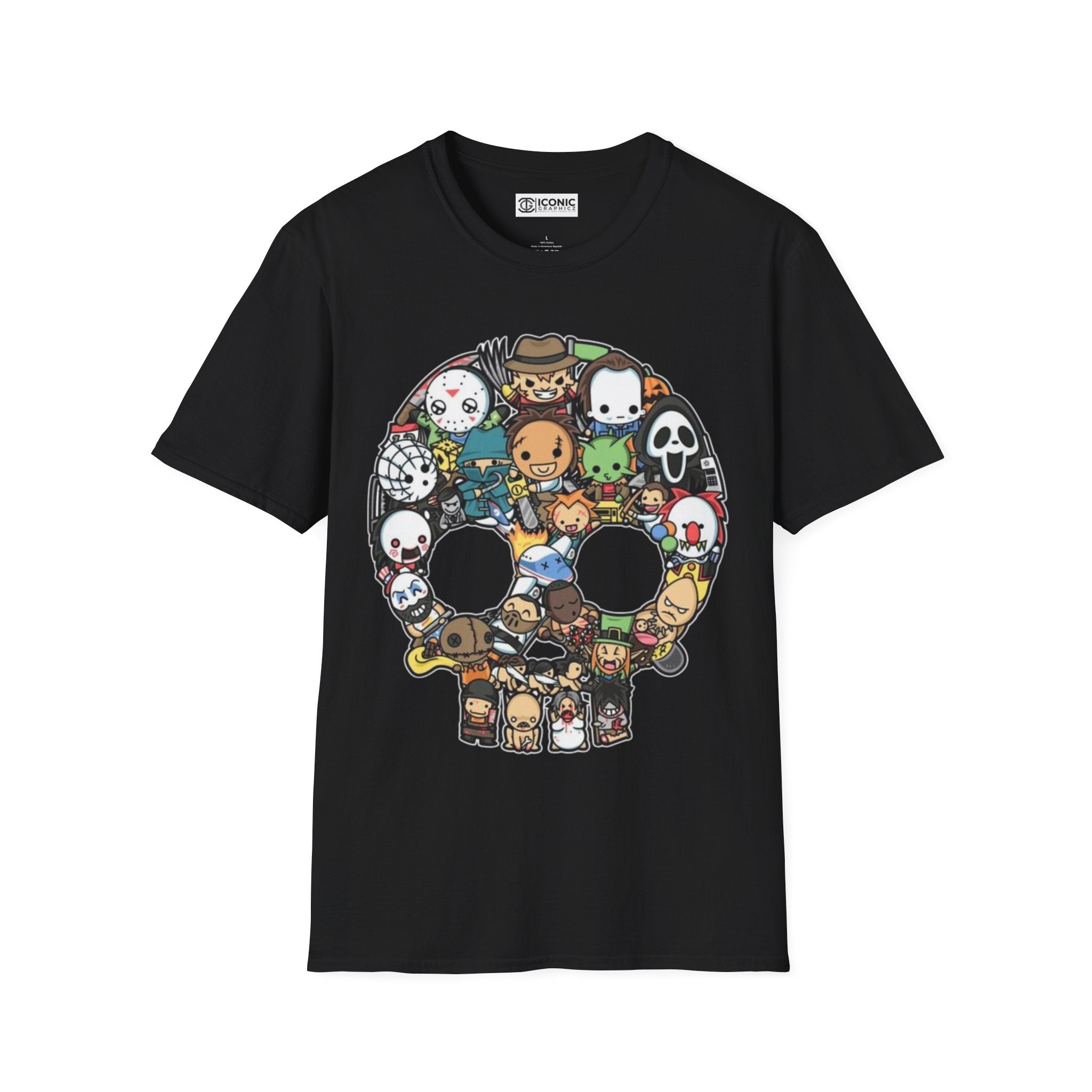 Maniacs skull Unisex Softstyle T-Shirt - IGZ Clothing 