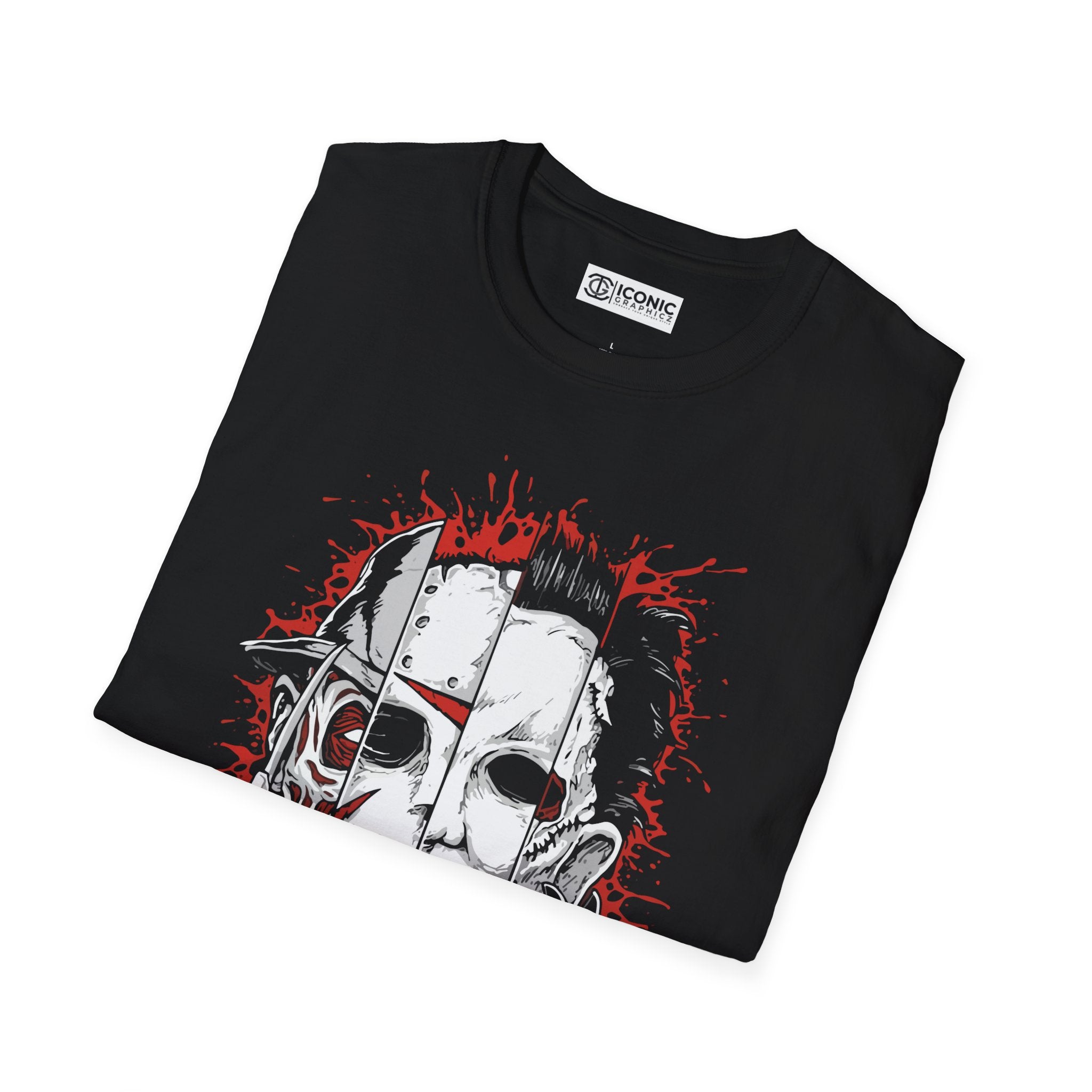 Horror Mashup Unisex Softstyle T-Shirt - IGZ Clothing 