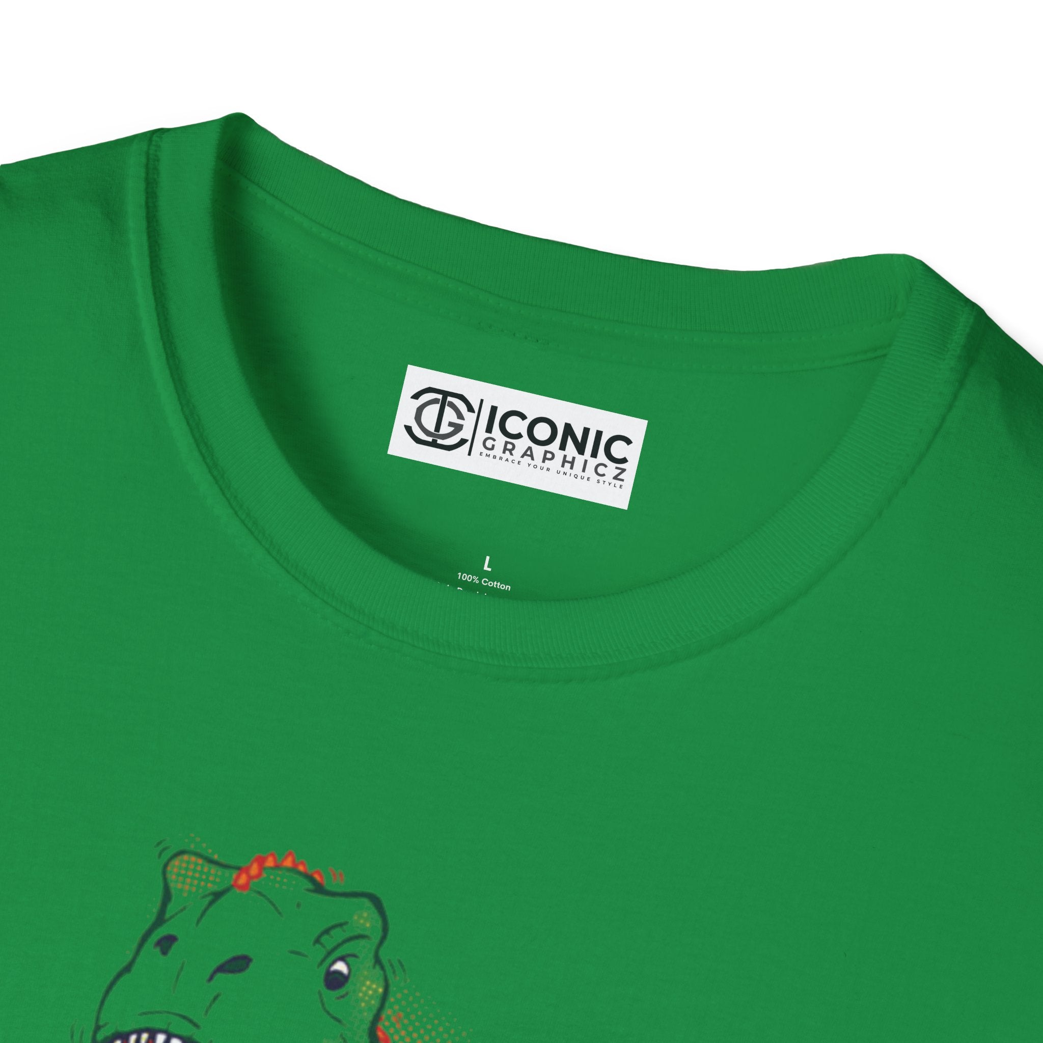 Mario Dino escape Unisex Softstyle T-Shirt - IGZ Clothing 