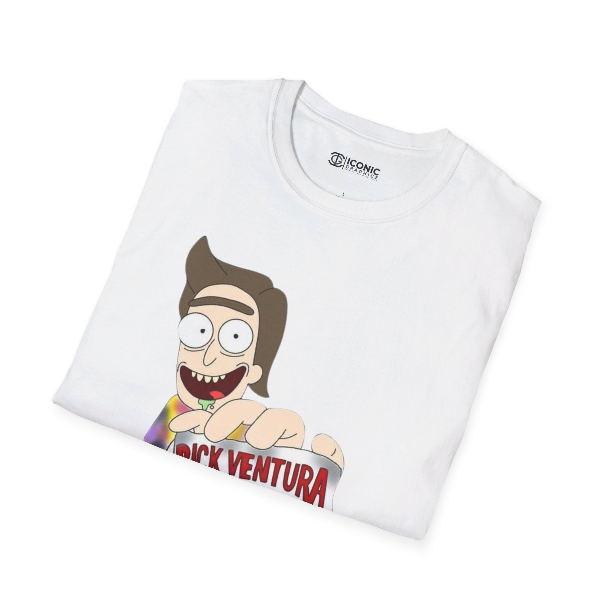 Rick and Morty Ace Ventura parody Unisex Softstyle T-Shirt - IGZ Clothing 