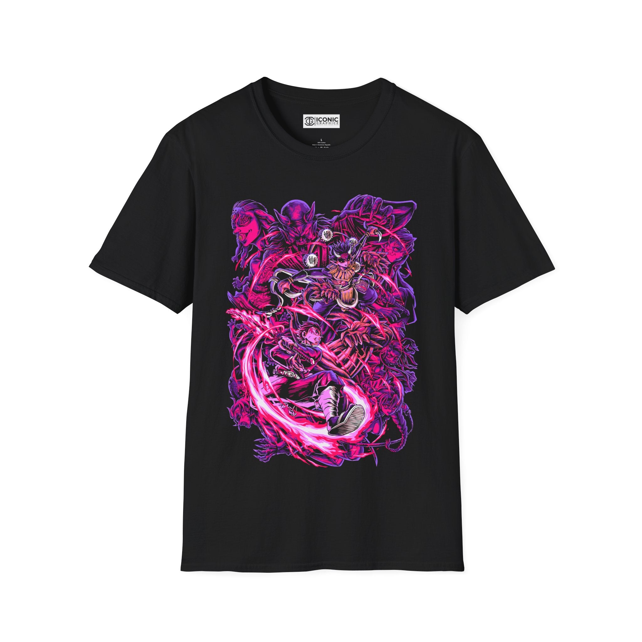 Tanjiro and Hantengu Unisex Softstyle T-Shirt - IGZ Clothing 