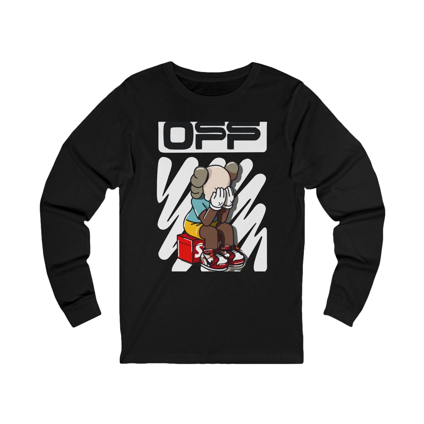 crying boy Unisex Jersey Long Sleeve Tee Printify