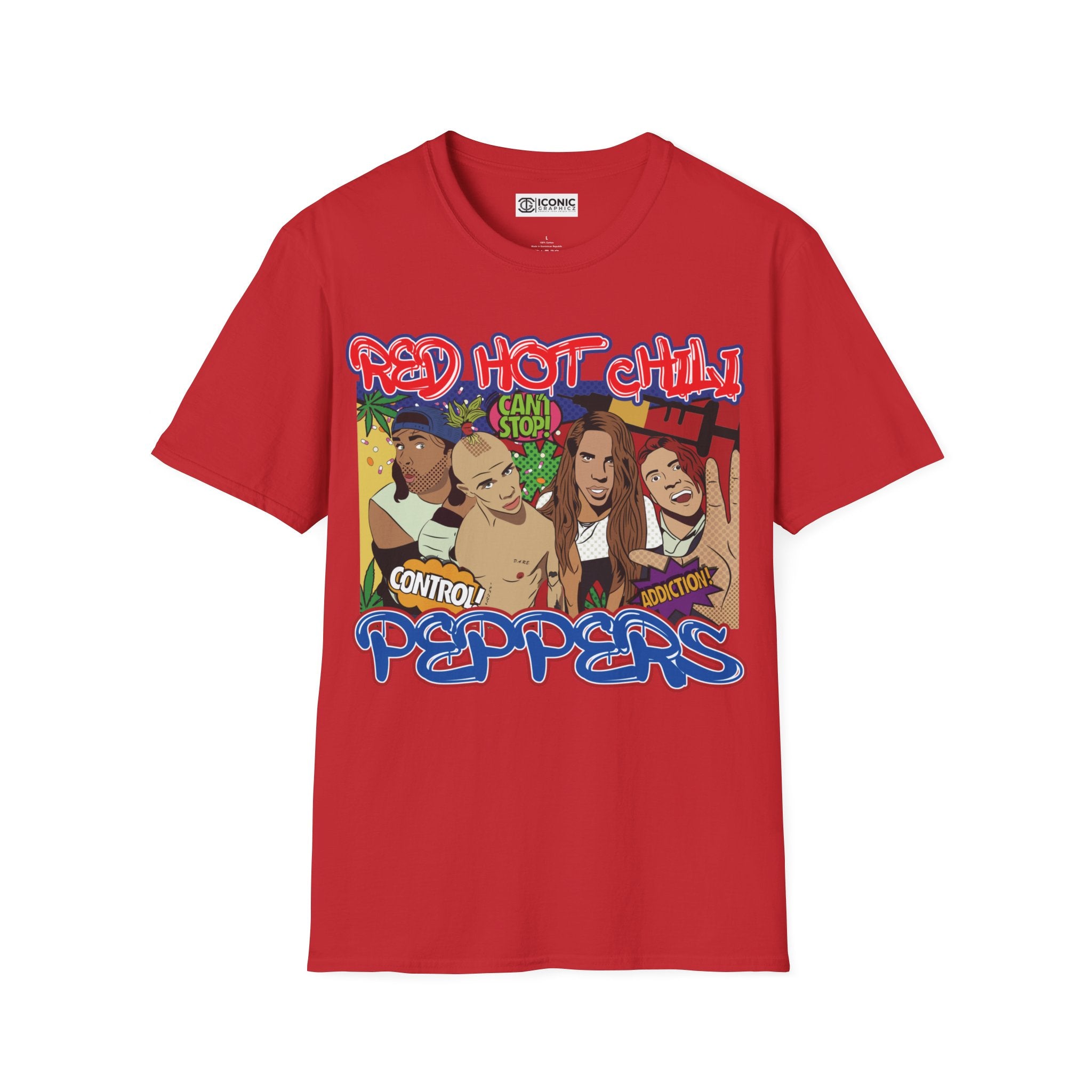 Red Hot Chili Peppers Unisex Softstyle T-Shirt - IGZ Clothing 