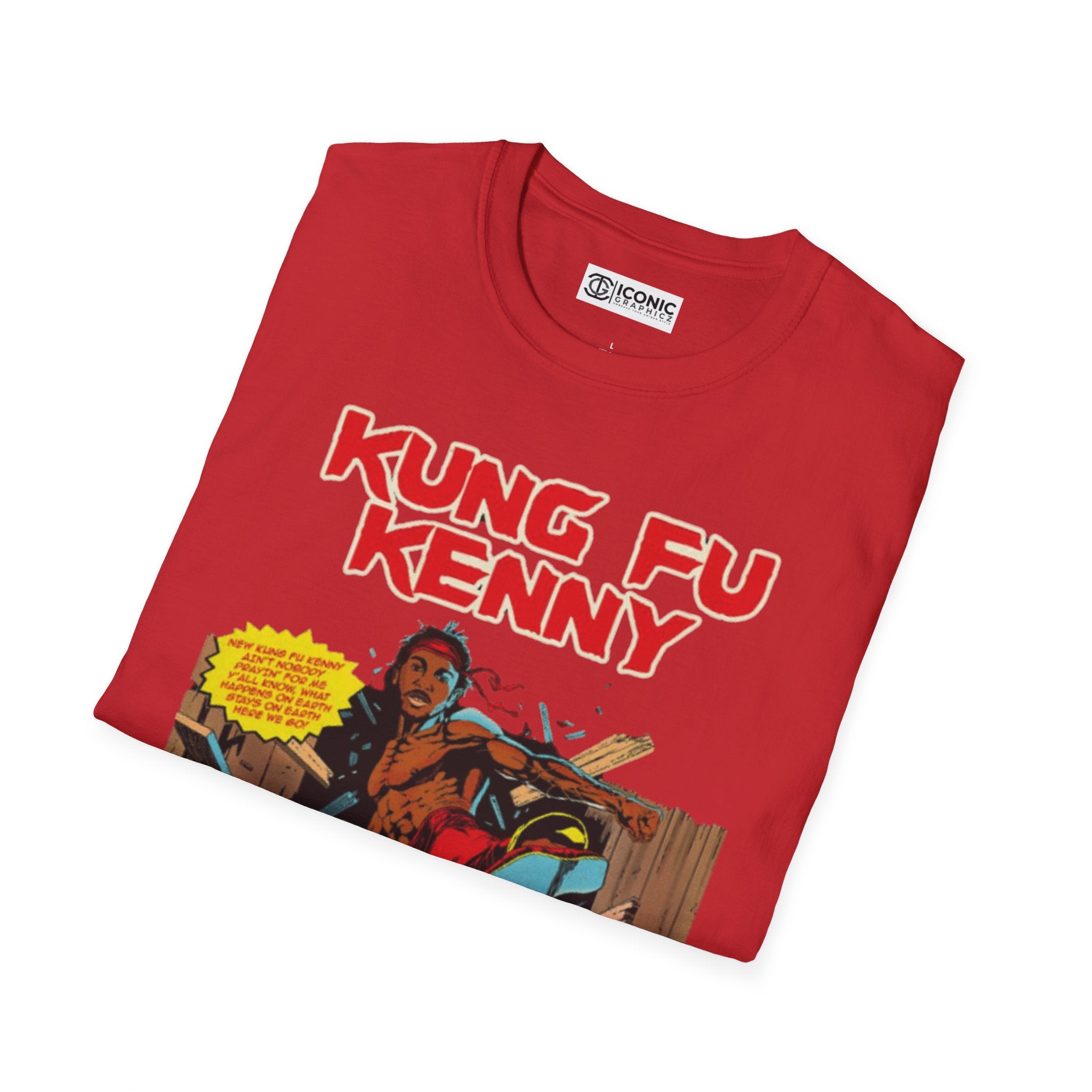 Kung Fu Kenny Unisex Softstyle T-Shirt - IGZ Clothing 