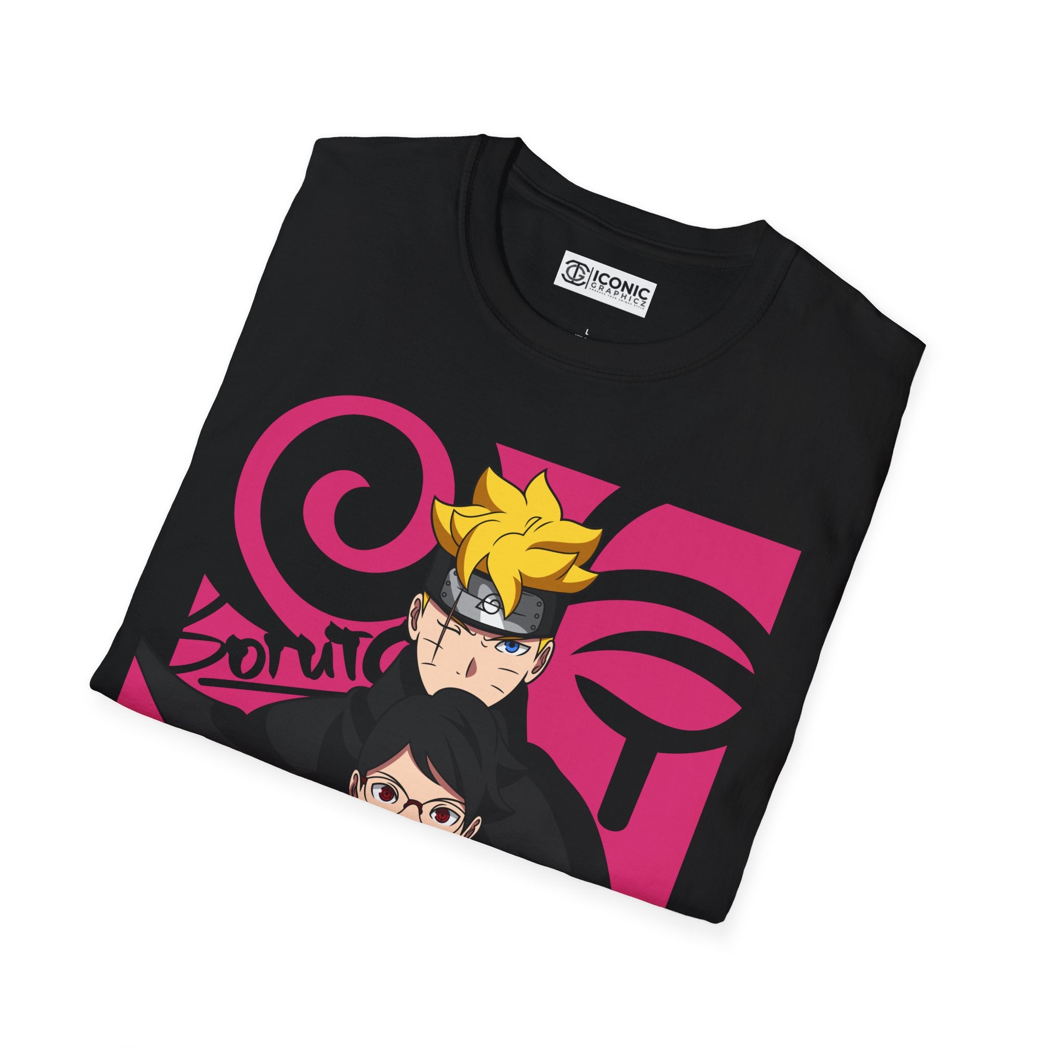 Boruto and Sarada Unisex Softstyle T-Shirt - IGZ Clothing 