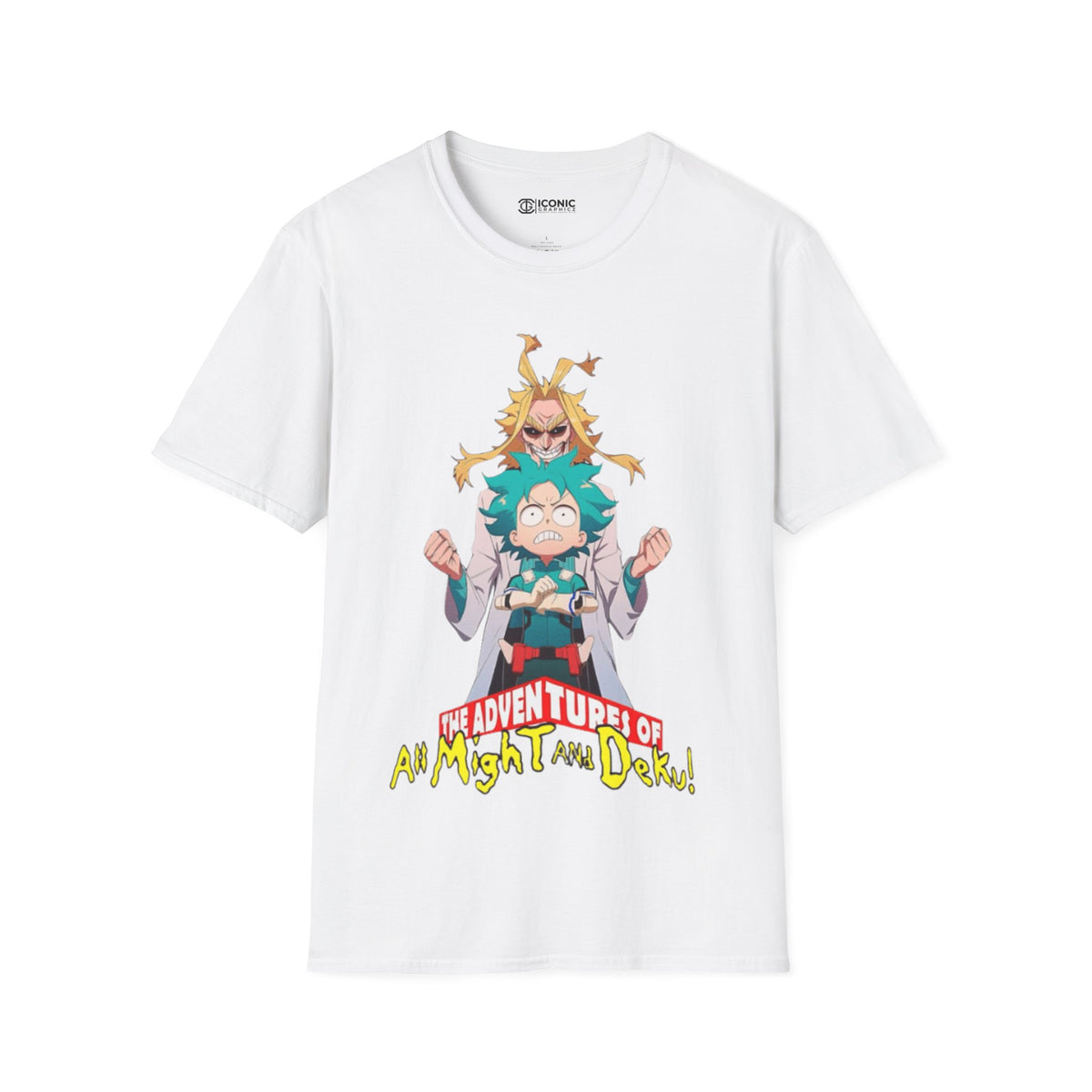 All Might & Deku Unisex Softstyle T-Shirt - IGZ Clothing 