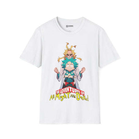 All Might & Deku Unisex Softstyle T-Shirt - IGZ Clothing 