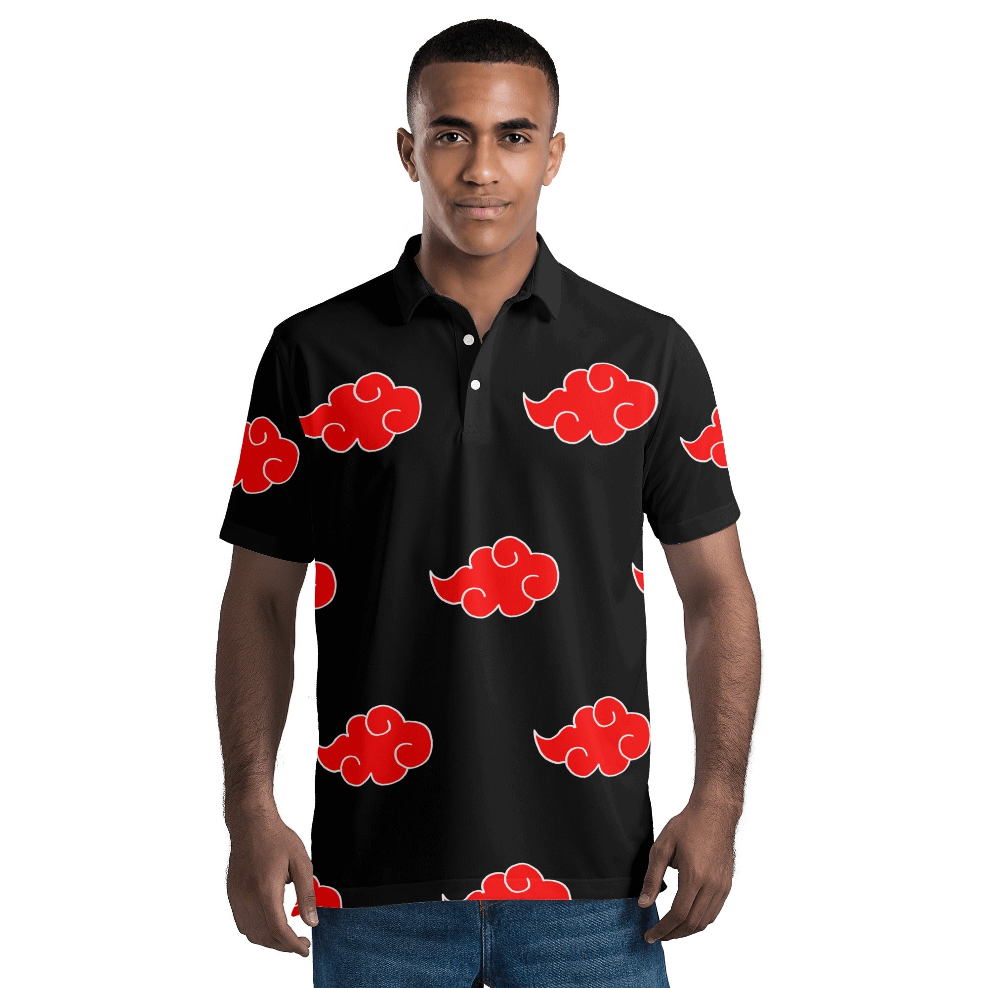 Mens All Over Print Polo Shirt - IGZ Clothing 