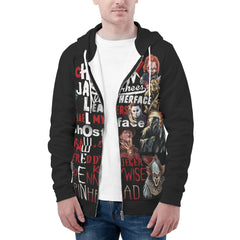 Maniacs Mens All Over Print Zip Hoodie - IGZ Clothing 