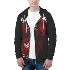 Asta Mens All Over Print Zip Hoodie - IGZ Clothing 