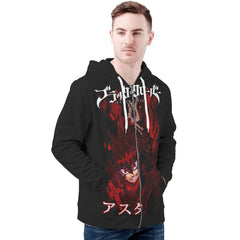 Asta Mens All Over Print Zip Hoodie - IGZ Clothing 