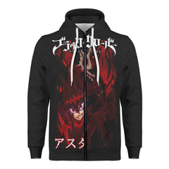 Asta Mens All Over Print Zip Hoodie - IGZ Clothing 