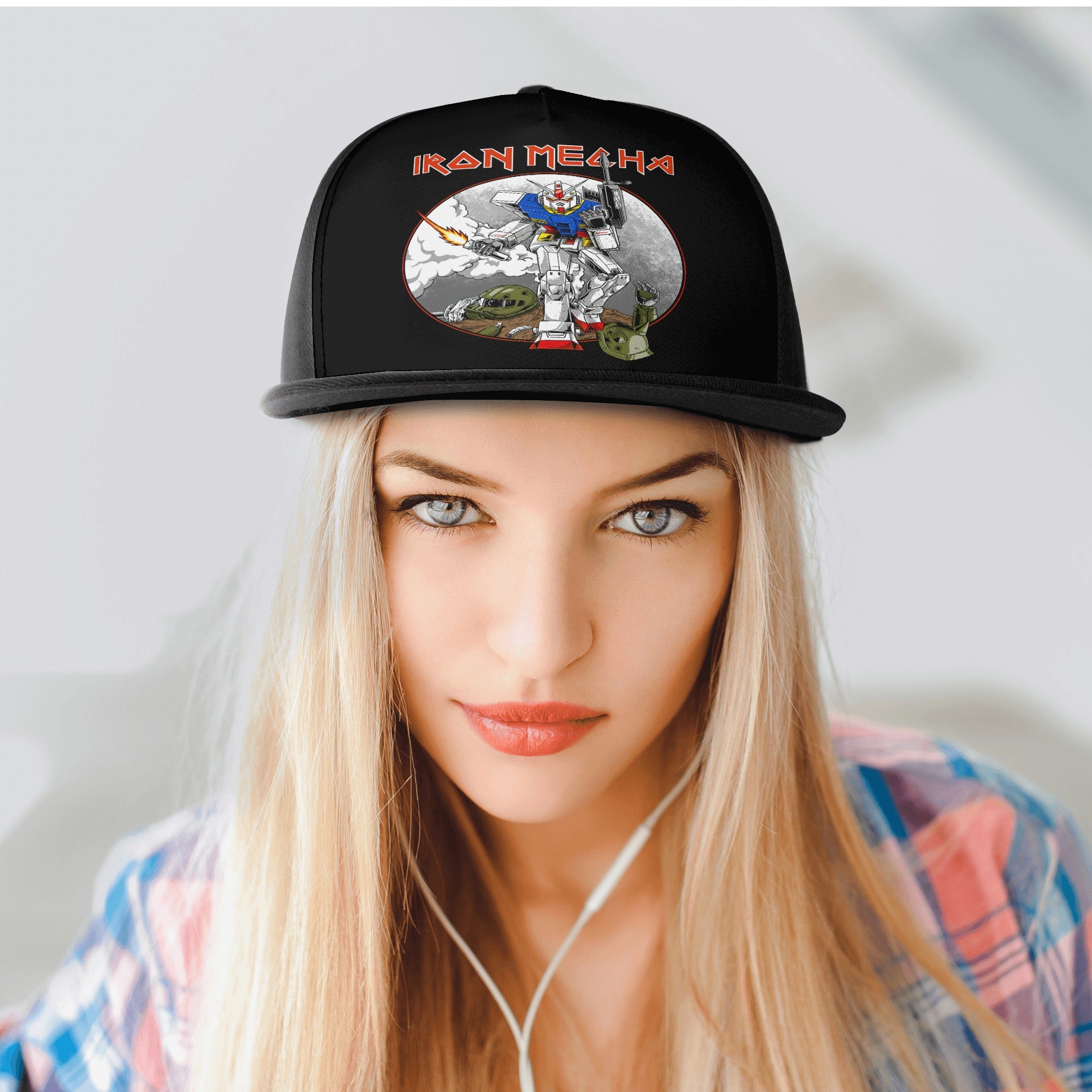 Gundam Front Printing Casual Hip-hop Hats - IGZ Clothing 