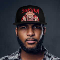 Sukuna Front Printing Casual Hip-hop Hats - IGZ Clothing 