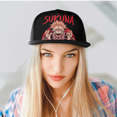 Sukuna Front Printing Casual Hip-hop Hats - IGZ Clothing 