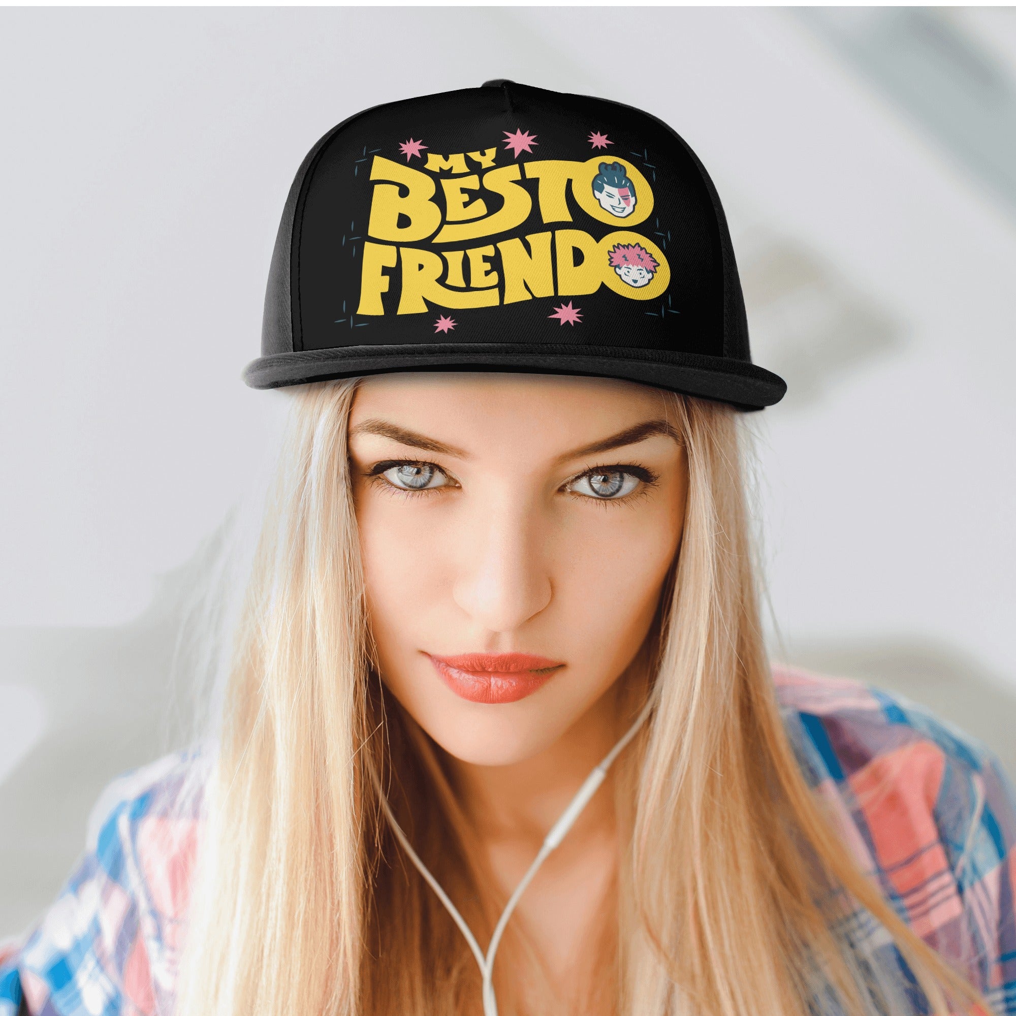 Yuji Front Printing Casual Hip-hop Hats - IGZ Clothing 