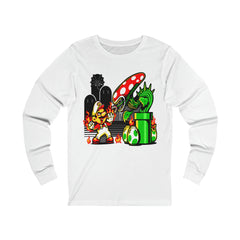 Mario Unisex Jersey Long Sleeve Tee - IGZ Clothing 