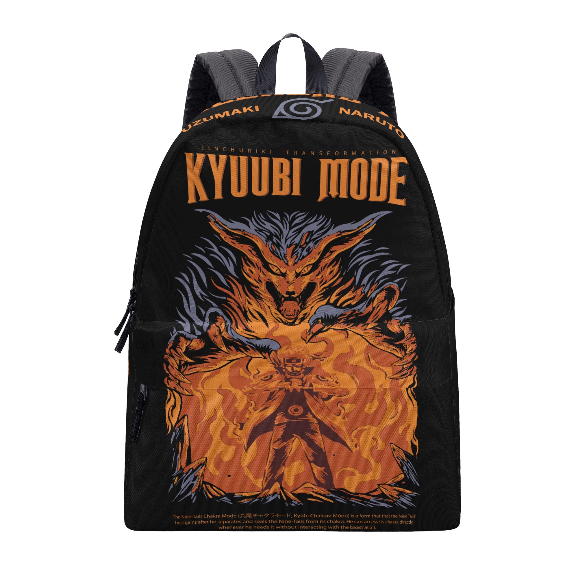 Kyuubi mode All Over Print Cotton Backpack - IGZ Clothing 