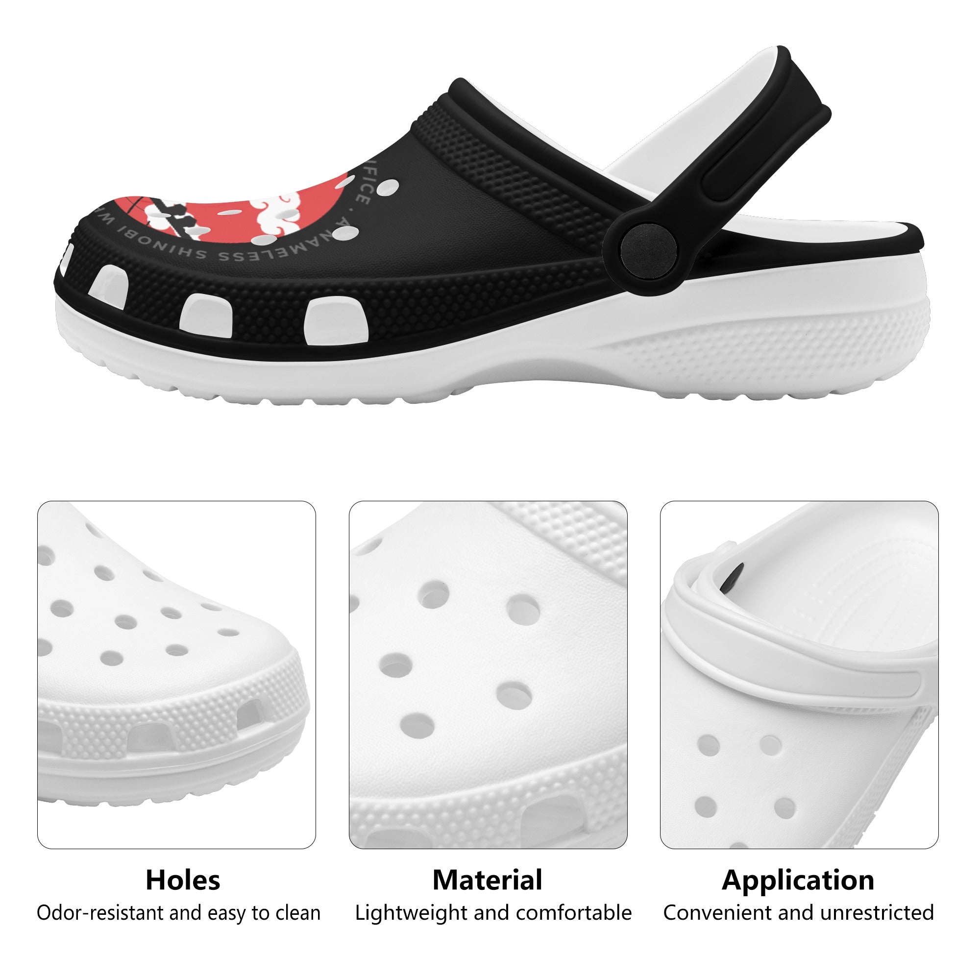 Itachi Mens All Over Printing Classic Clogs - IGZ Clothing 