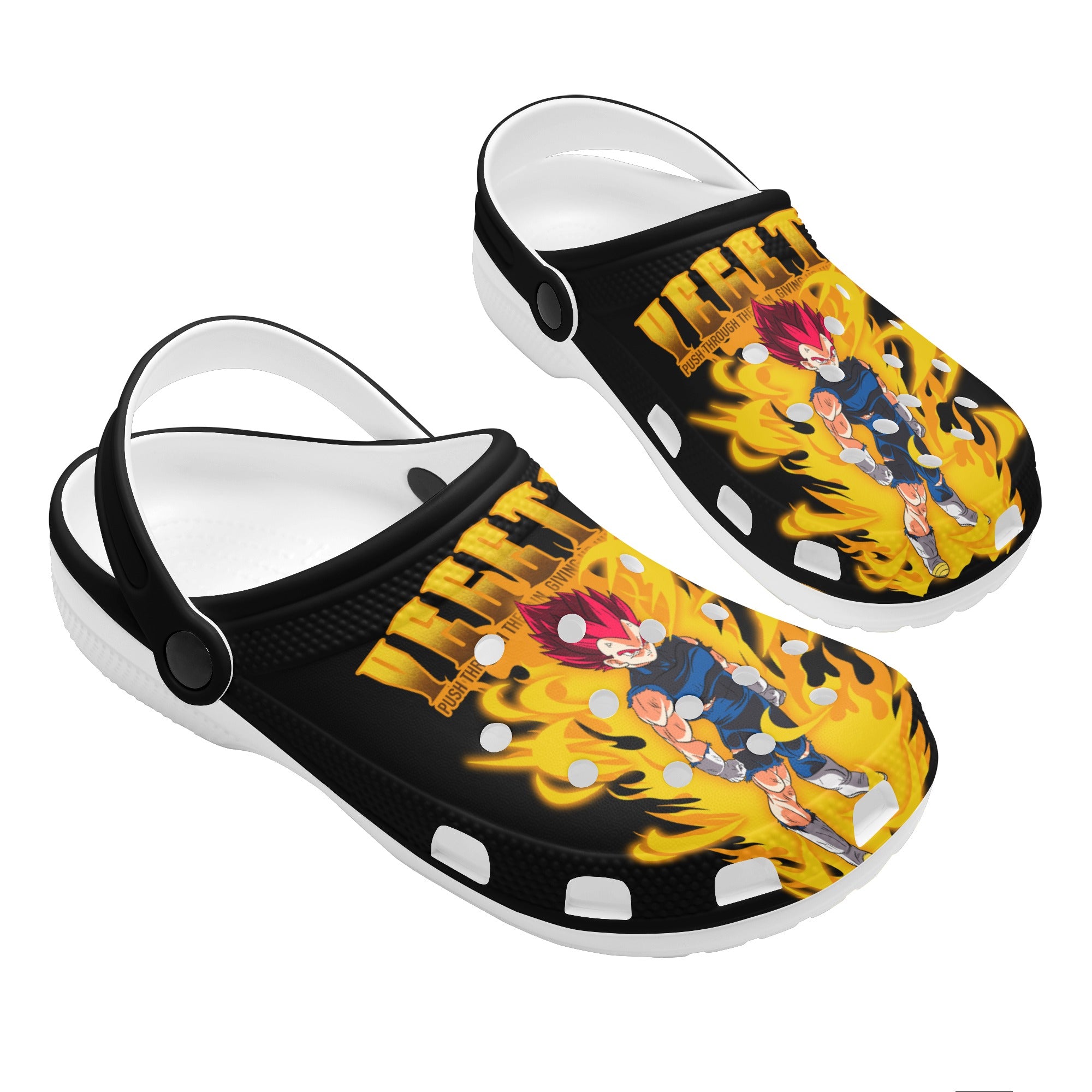 Vegeta Mens All Over Printing Classic Clogs - IGZ Clothing 