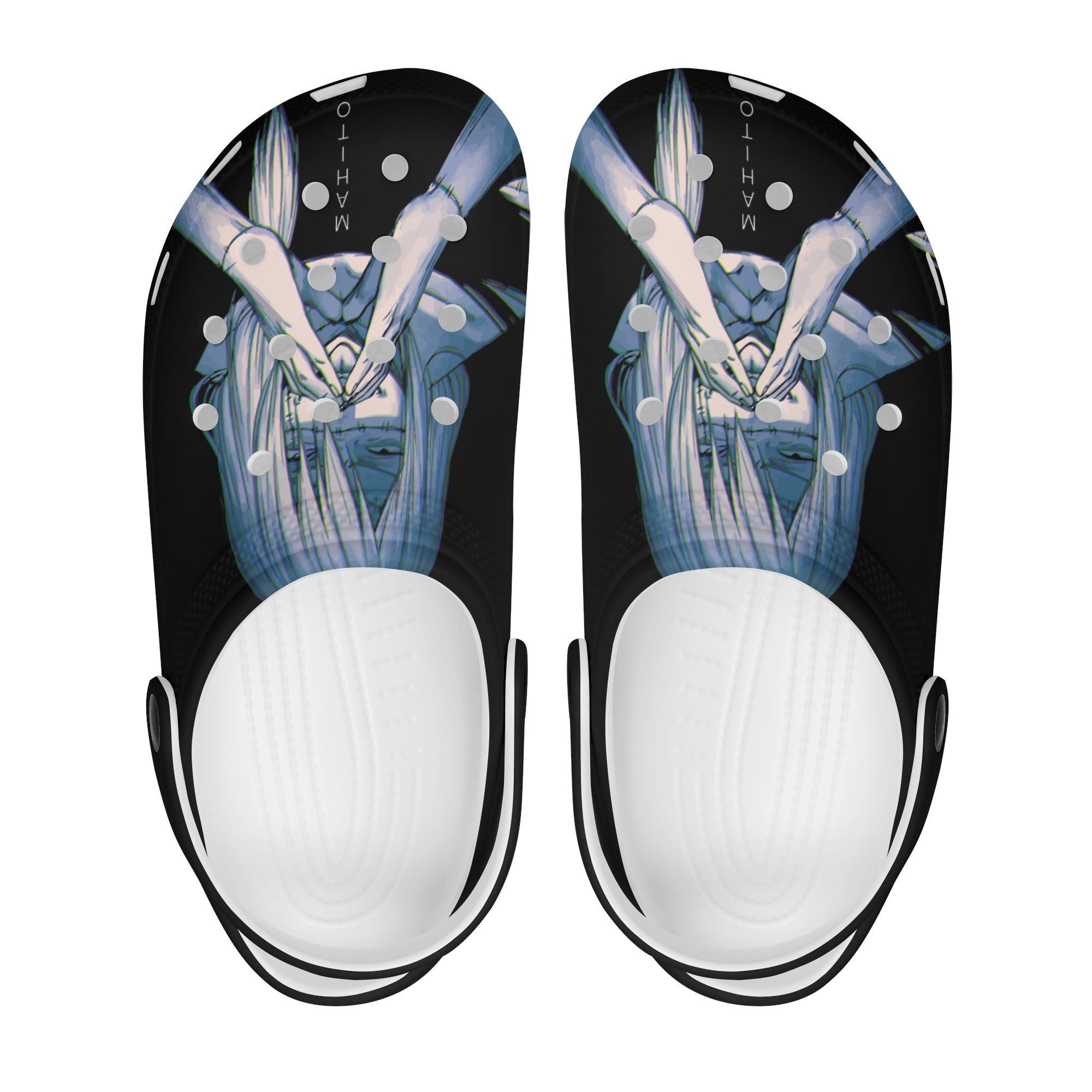 Mahito Mens All Over Printing Classic Clogs - IGZ Clothing 