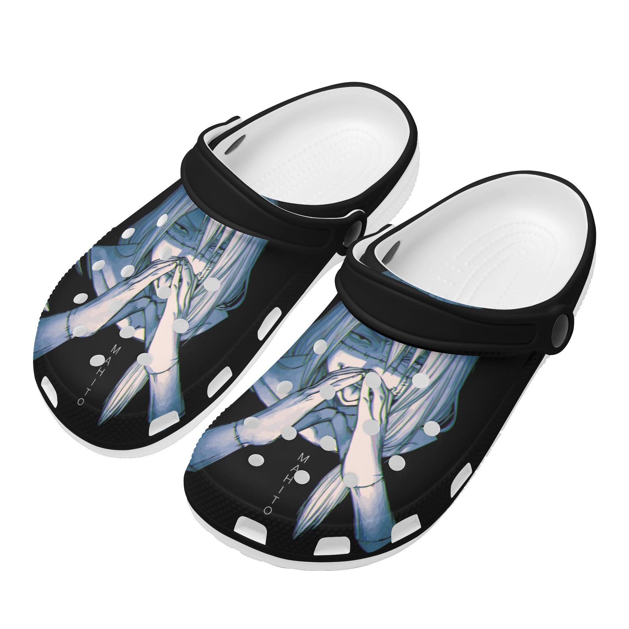 Mahito Mens All Over Printing Classic Clogs - IGZ Clothing 