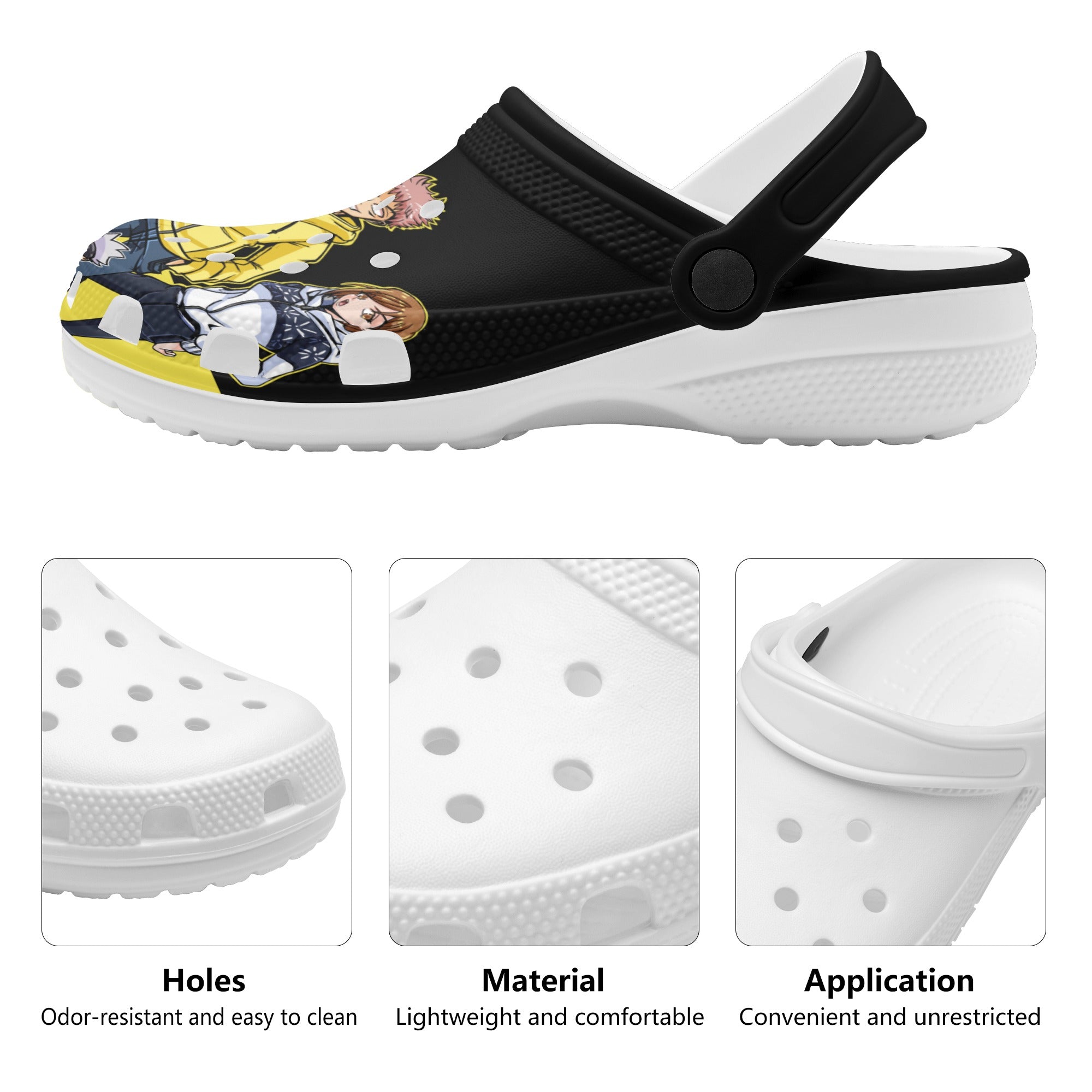 JJK Mens All Over Printing Classic Clogs - IGZ Clothing 