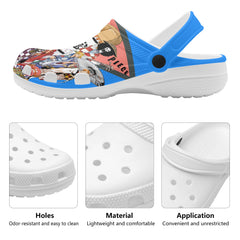 Luffy Mens All Over Printing Classic Clogs - IGZ Clothing 