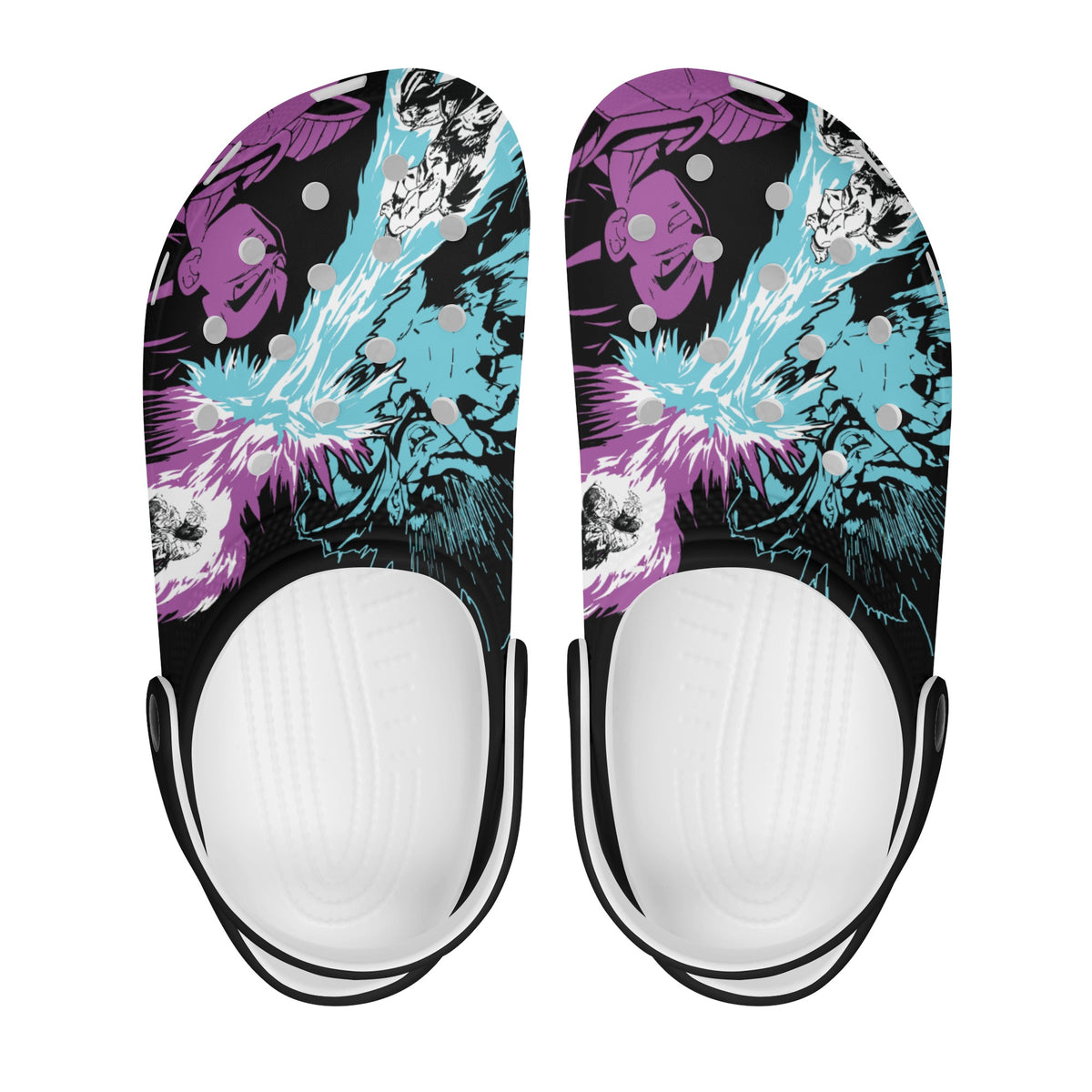 Goku & Vegeta Mens All Over Printing Classic Clogs - IGZ Clothing 