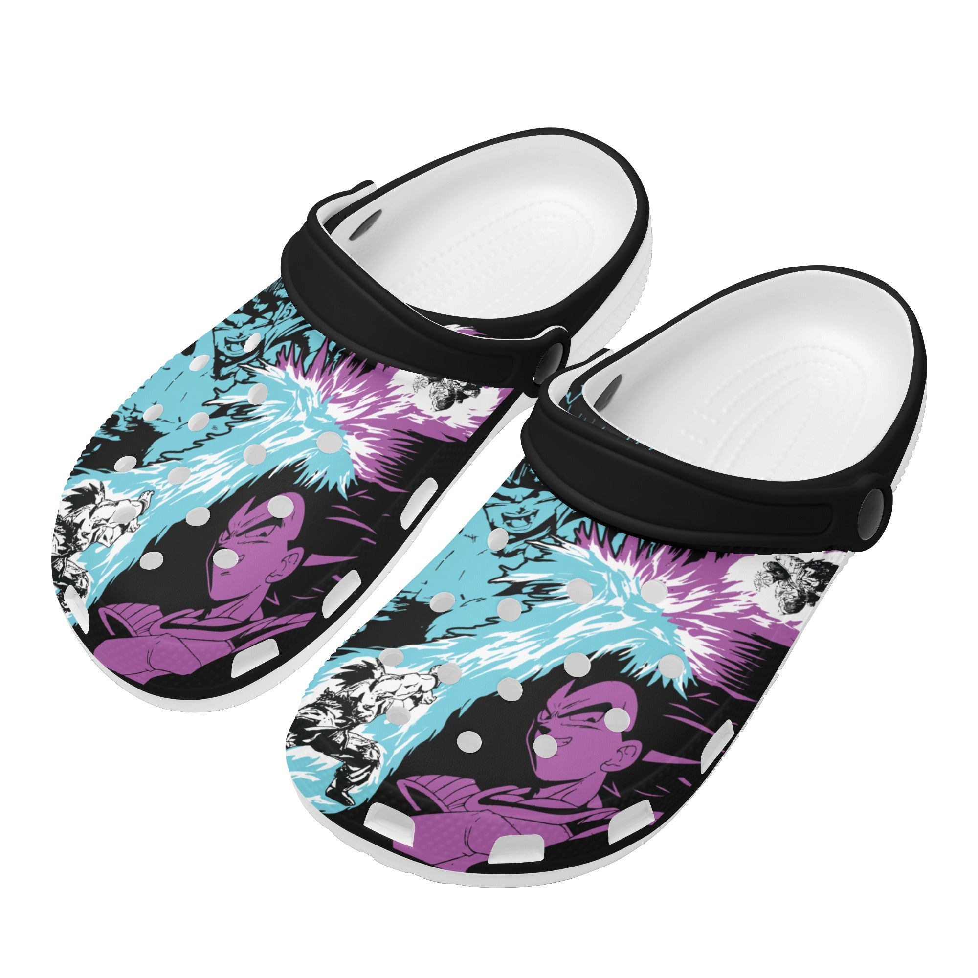 Goku & Vegeta Mens All Over Printing Classic Clogs - IGZ Clothing 