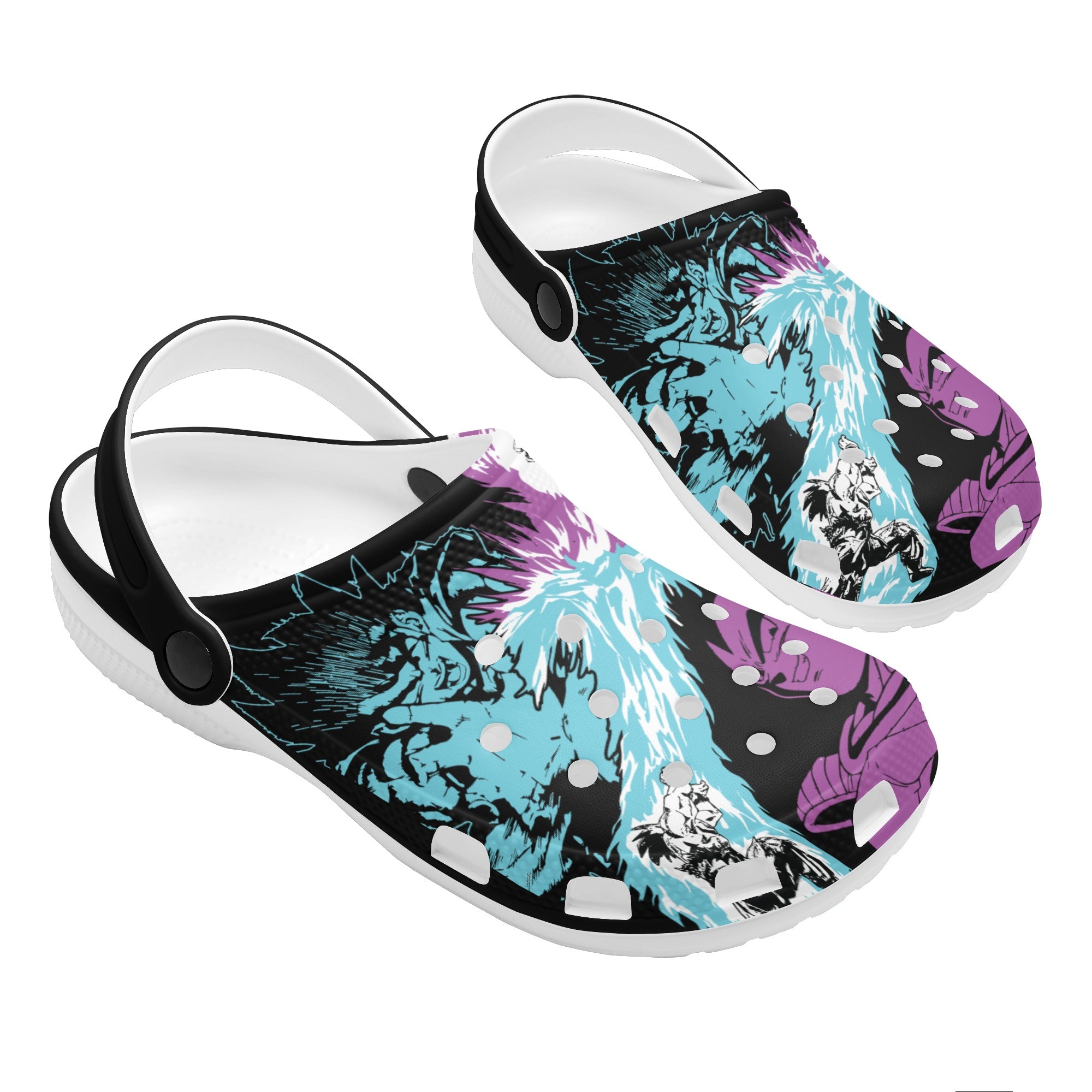 Goku & Vegeta Mens All Over Printing Classic Clogs - IGZ Clothing 