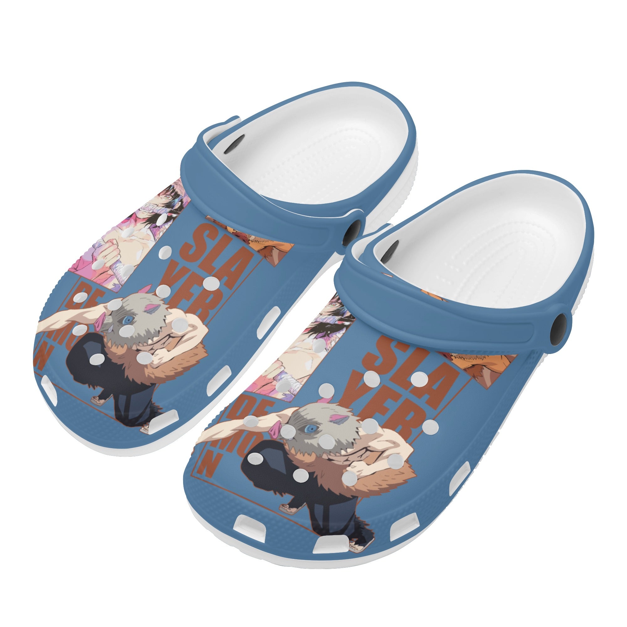 Inosuke Mens All Over Printing Classic Clogs - IGZ Clothing 