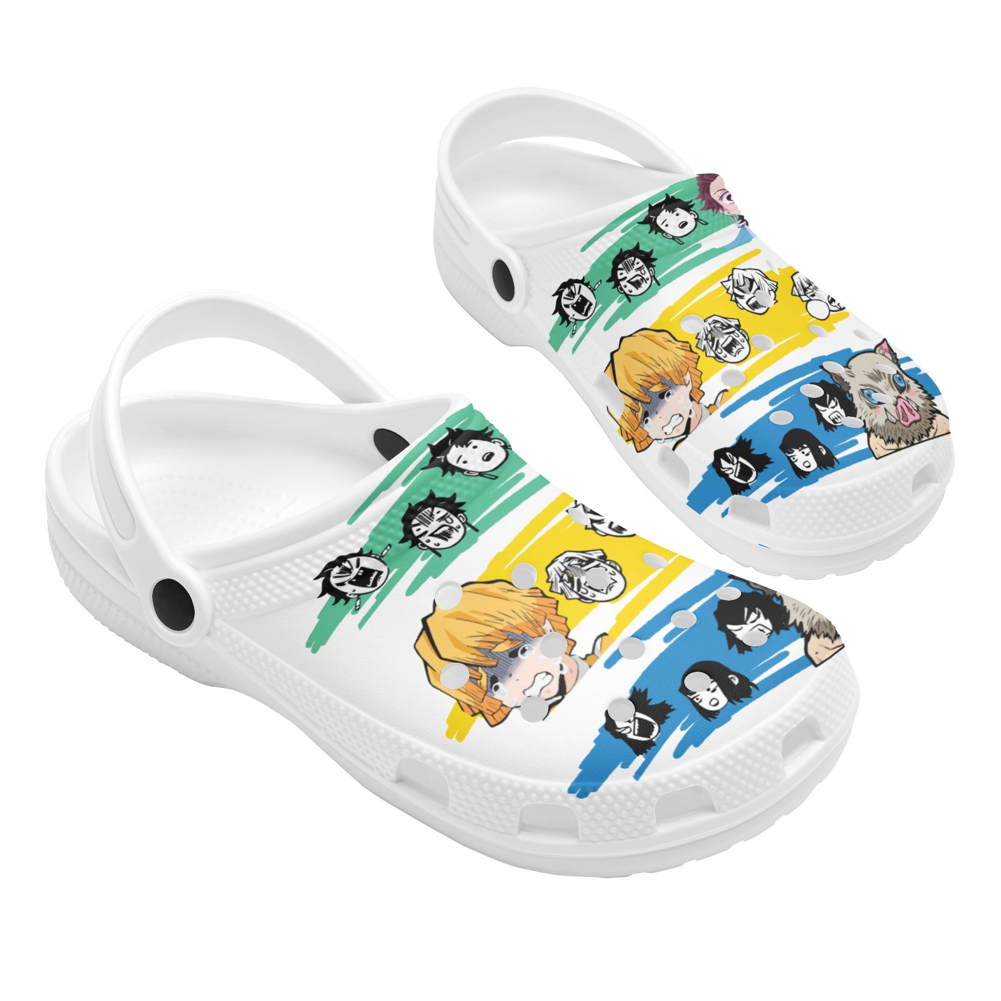 Demon Slayers Mens All Over Printing Classic Clogs - IGZ Clothing 