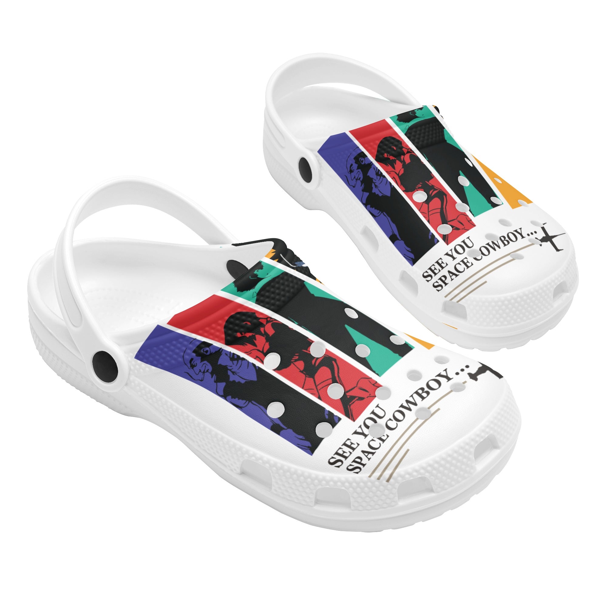 Space Cowboy Mens All Over Printing Classic Clogs - IGZ Clothing 