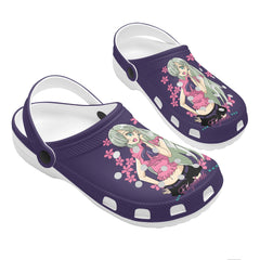 Elezabeth Womens All Over Printing Classic Clogs - IGZ Clothing 