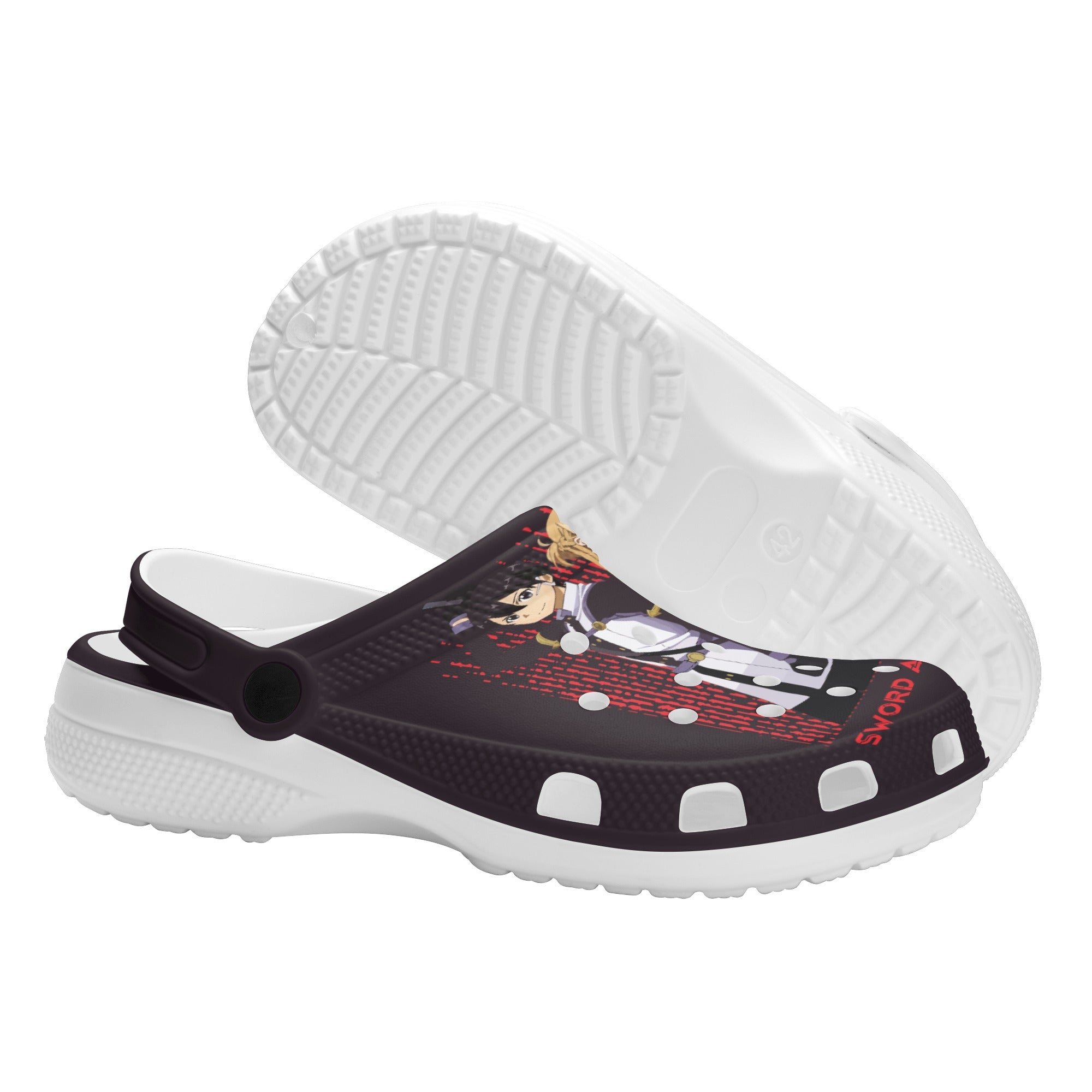 SAO Womens All Over Printing Classic Clogs - IGZ Clothing 