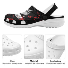 Mikasa Womens All Over Printing Classic Clogs - IGZ Clothing 