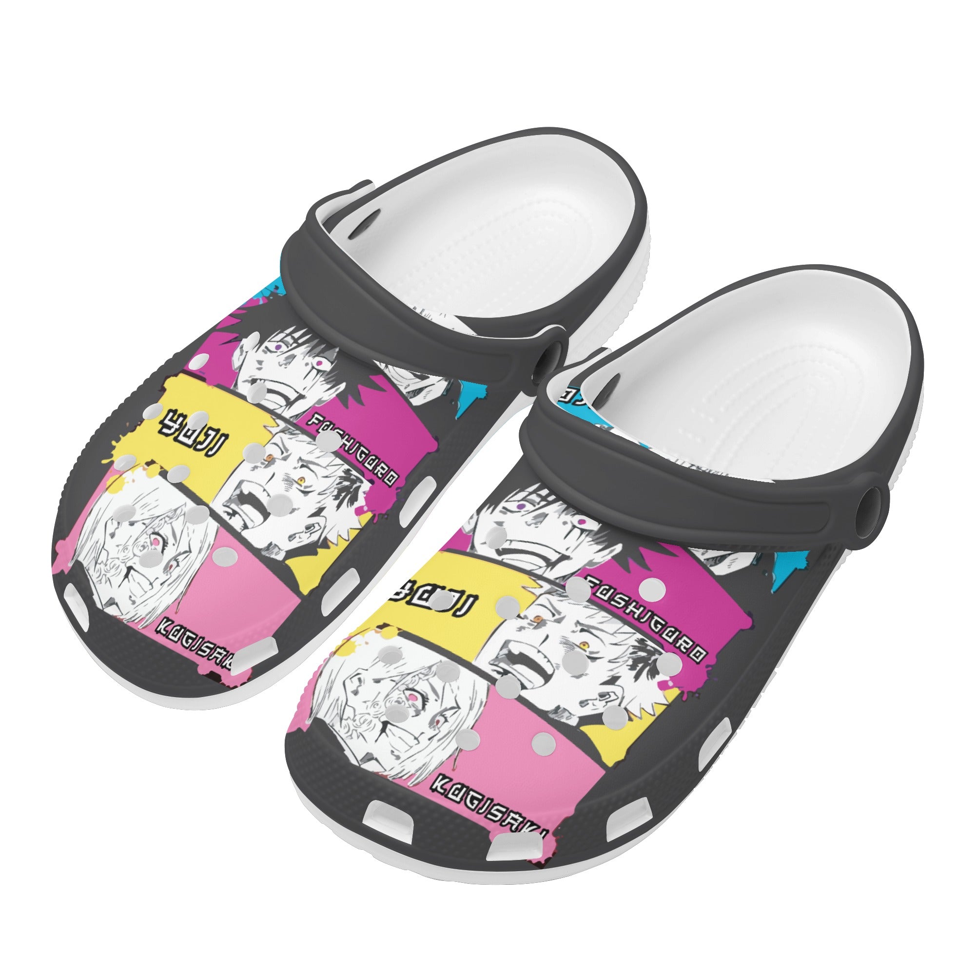 JJK Womens All Over Printing Classic Clogs - IGZ Clothing 